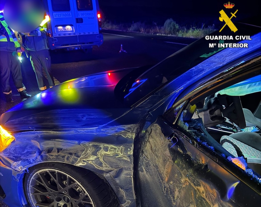Coche fugado guardia civil