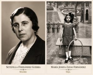 Setefilla Guerra y su hija