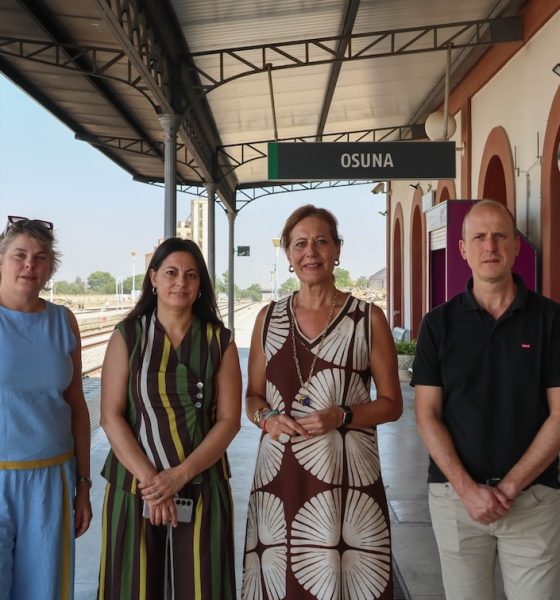 Alcaldesa de Osuna ferrocarril