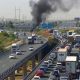 Atasco autopista accidente