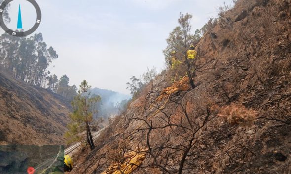Incendio forestal Almonaster Infoca