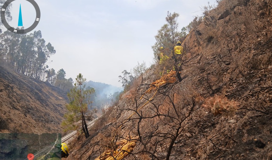Incendio forestal Almonaster Infoca