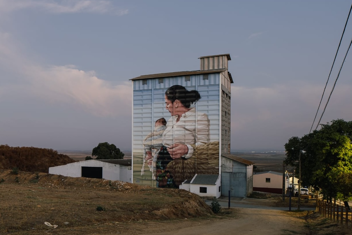 Mural Plazes diputacion Sevilla Miguel Jimenez
