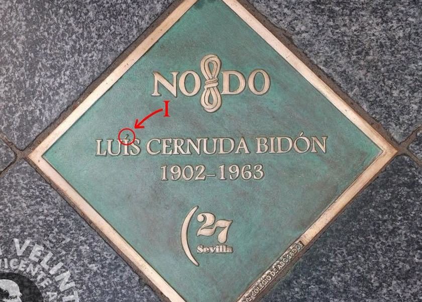 Placa Luis Cernuda