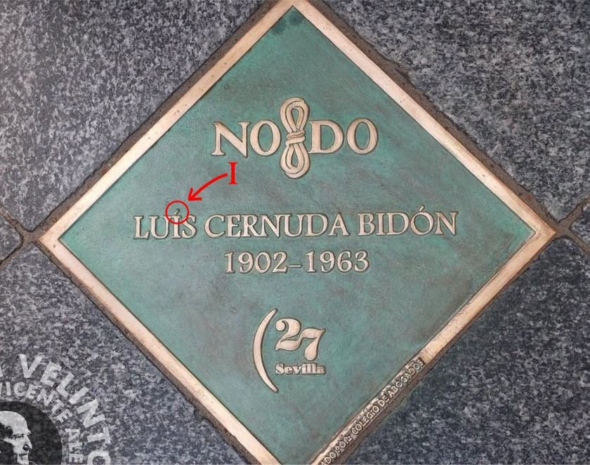 Placa Luis Cernuda