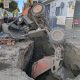 Accidente volquete camas