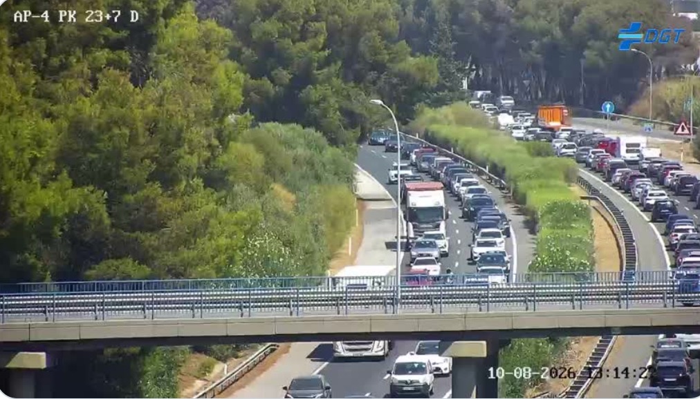 Autopista trafico atasco