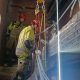 Bomberos rescate trabajador