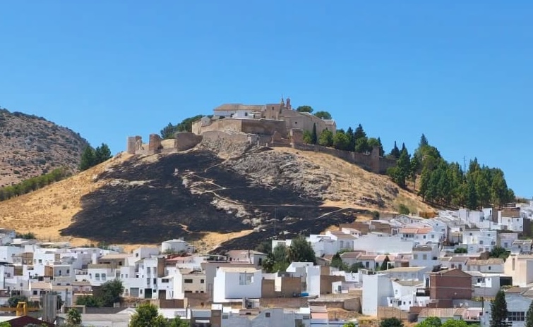 Incendio Estepa cerro de san cristobal