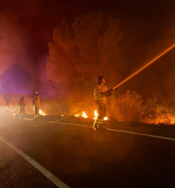 Incendio forestal bomberos