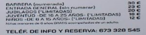 Toros precios