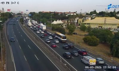 Accidente trafico autopista atasco