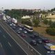 Accidente trafico autopista atasco