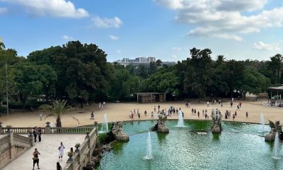 Parque Barcelona vistas fuente