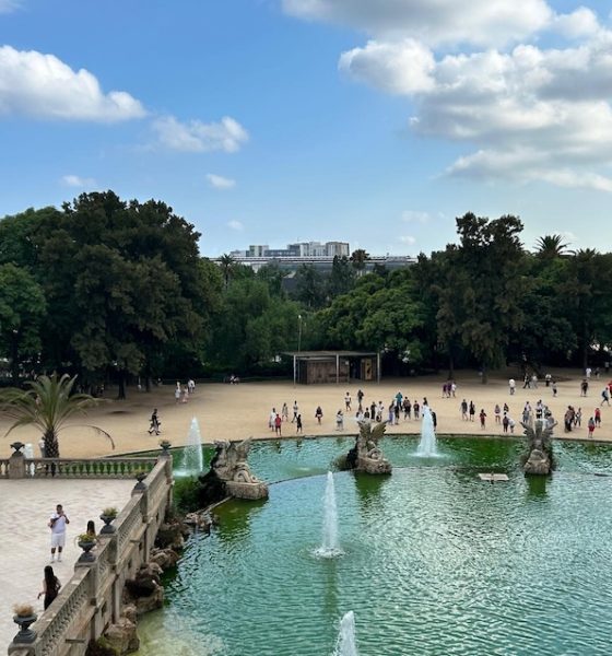 Parque Barcelona vistas fuente