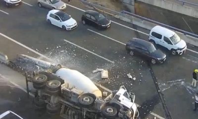 Accidente camion autopista