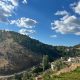 Paisaje sierra de aracena nubes
