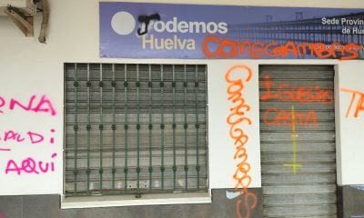 Podemos Sede vandalizada