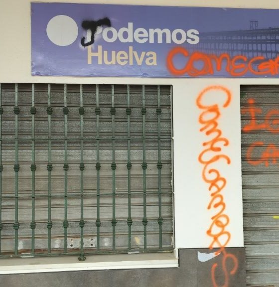 Podemos Sede vandalizada