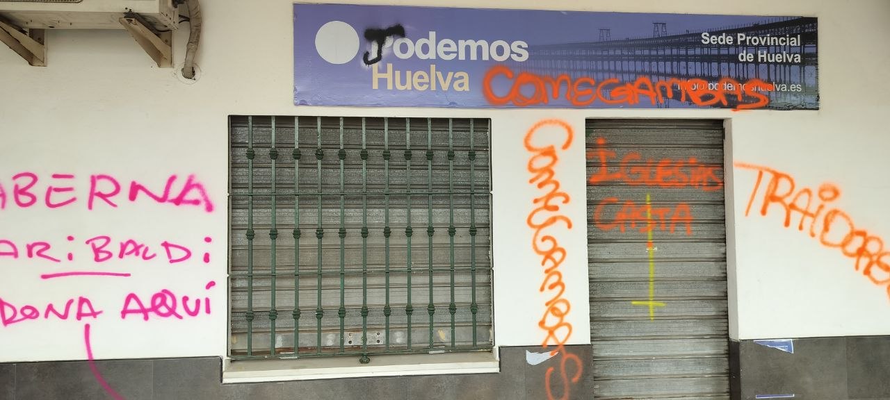 Podemos Sede vandalizada